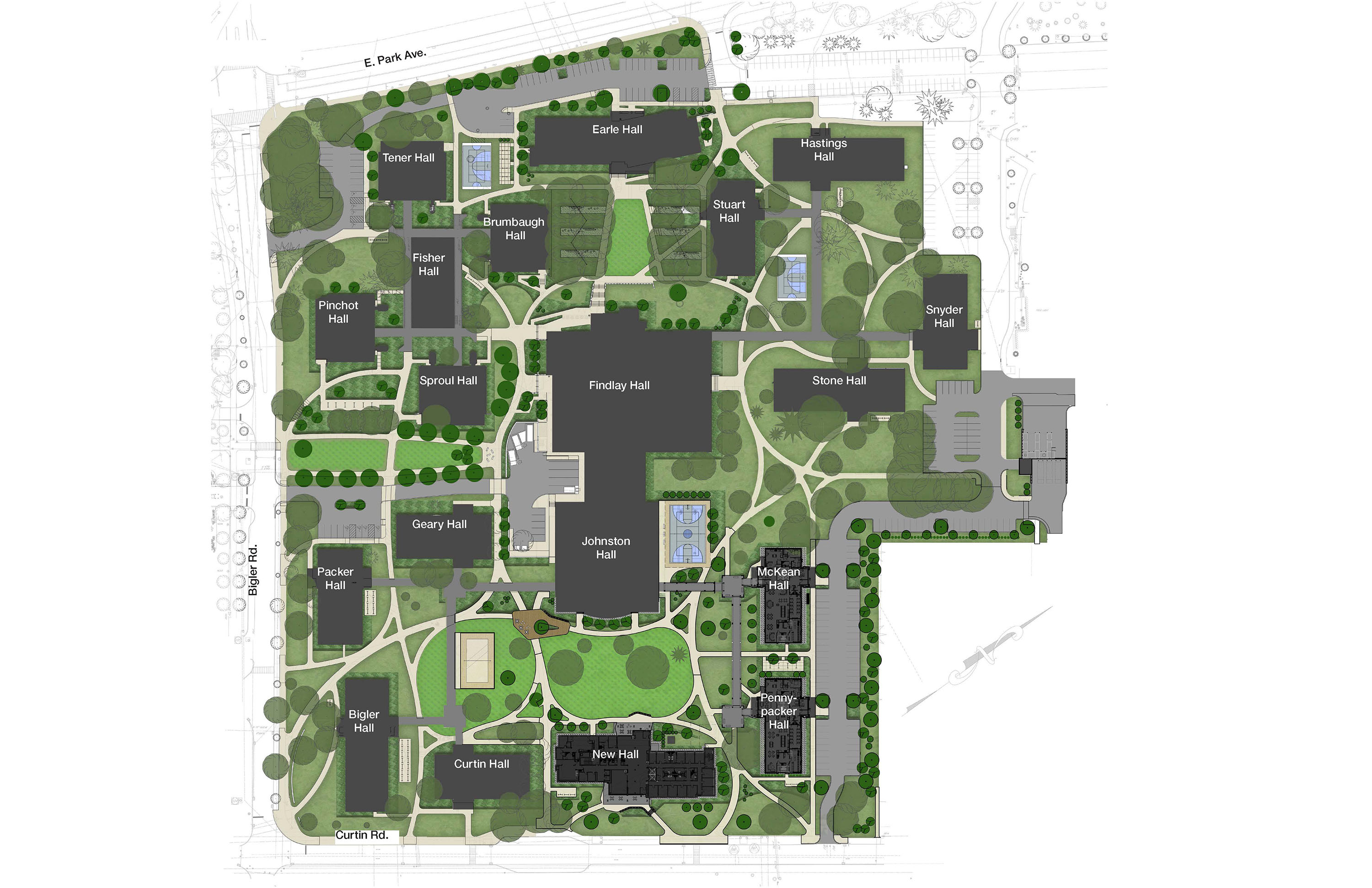 Penn State East Halls Map Pennsylvania State University East Halls Dla Architecture Interior Design